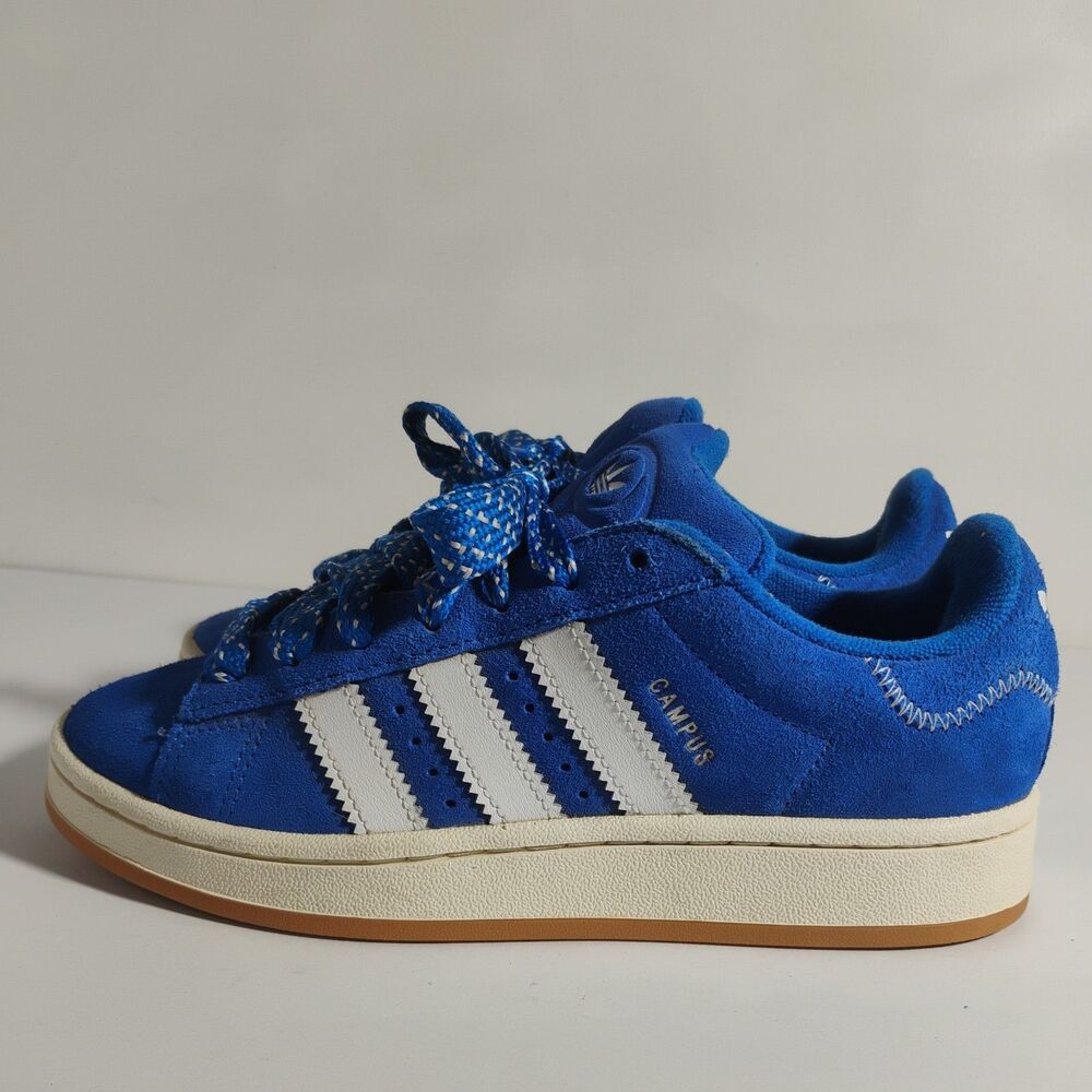 Adidas Men's Campus  7 Blue Suede Low-Cut Sneakers  Shoes LHG 029003 Skateboard